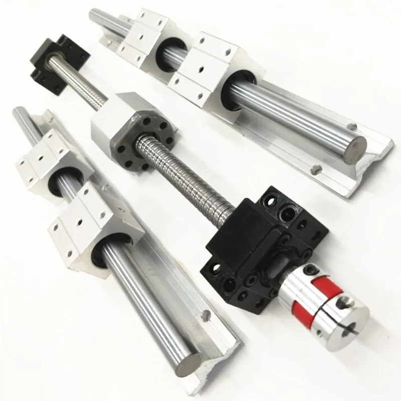 6 компл. линейный рельс SBR16 L300/1000/1300 мм+ SFU1605-300/1000/1300/1300 мм шариковый винт+ 4 BK12/BF12+ 4 DSG16H гайка+ 4 переходник для станков с ЧПУ