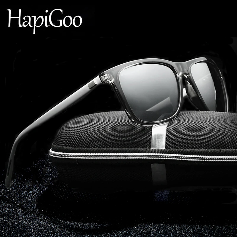 

HAPIGOO Brand Unisex Retro Aluminum+TR90 Sunglasses Women Polarized Lens Vintage Eyewear Accessories Sun Glasses For Men UV400