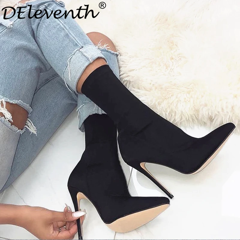 

Brand EGO SIMMI Carson Pointed Toe Carda Vienna Staple Pointy Stiletto High Heels Shoes Woman Boots Garda Booties Black Rose 43