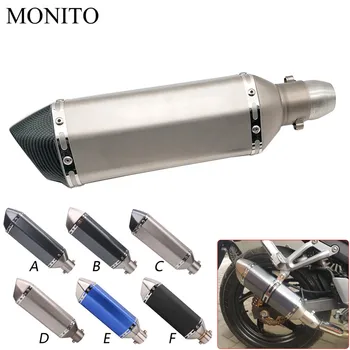

For Triumrh Daytona 600/650/675/955i SPEED FOUR TRIPLE Motorcycle Carbon fiber exhaust escape Modified Exhaust Muffler