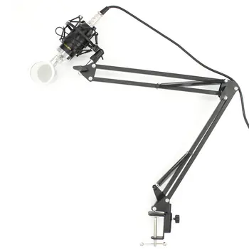 

BM-8000 Professional Studio Recording Condenser Microphone With 3.5mm Plug Stand Holder With Stand Holder