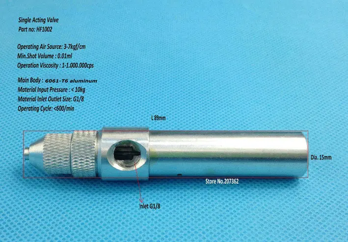 10 шт./партия No-Drip Snuf-Bak однодействующий микро-shot precision SMT PCB паяльная паста Дозирующий клапан автоматическая форсунка - Цвет: HF1002
