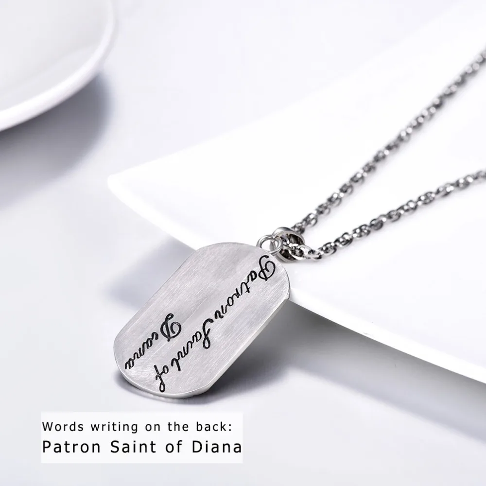 12 Constellation Pendant Stainless Steel Patron Saint Zodiac Sign Jewelry Dog Tag Necklace For Men//women Birthday Gift