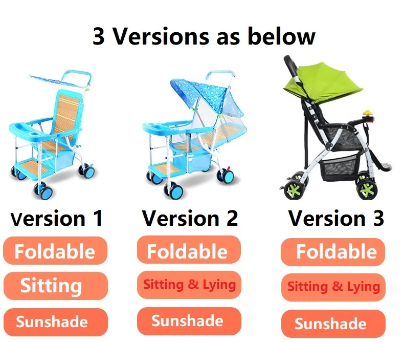 Европа и RU нет налога детская коляска Ультра-свет может сидеть может лежать складной зонт коляска складной Лето коляски