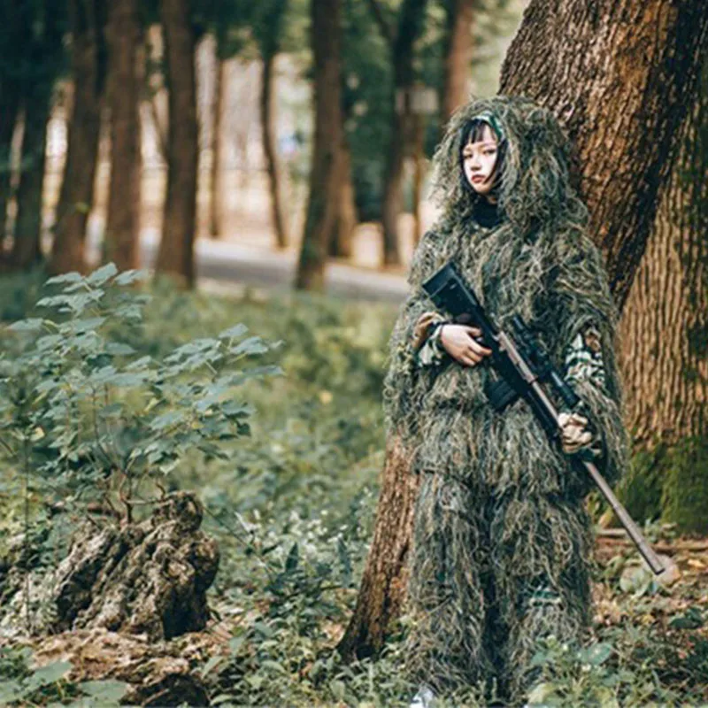 PUBG ghillie Костюмы камуфляж листовая охотничий капюшон лист верхняя одежда клен Bionic Yowie sniper birdwatch шаблон аксессуары