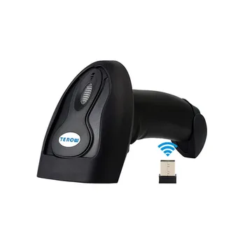 

Portable 2.4G Wireless Laser Barcode Scanner Cordless Bar Code Scanner long Range Reader Scanner for POS and Inventory AS 2028
