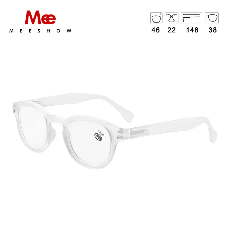 Meeshow, прозрачные очки для чтения, мужские чистые очки, Ретро стиль, европейское качество, wo, мужские очки с диоптриями, Семейный комплект, 1513+ 2,5