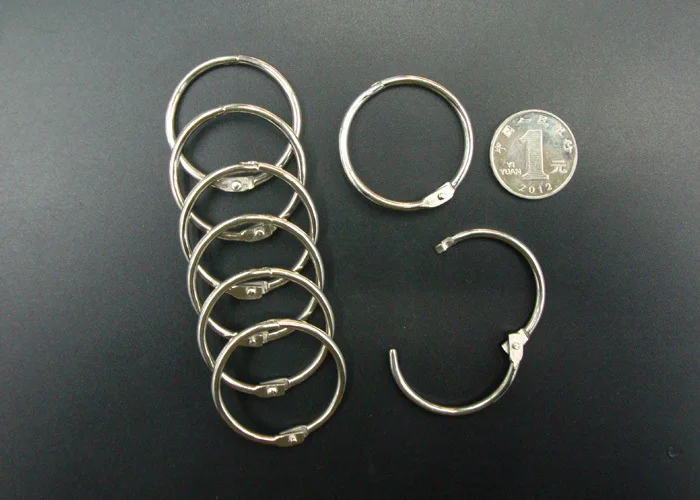30MM Book Hoop Binding Rings Binder Loose Leaf Ring Scrapbook Album DIY Keyring 500PCS