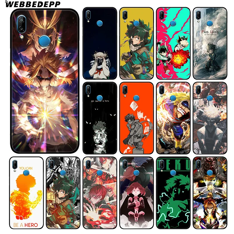 Мягкий чехол веббедп My Hero Academia для Huawei P30 P20 Pro P10 P9 Lite 2017 P Smart 2019 и Nova 3 3i Y9 |