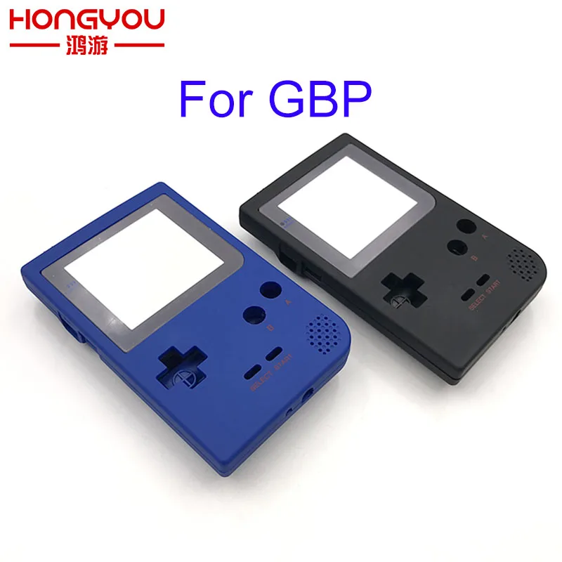 

10pcs Black and blue Soft surface Case Cover Housing Shell Replacement for Gameboy Pocket Console for GBP Shell with Buttons Kit