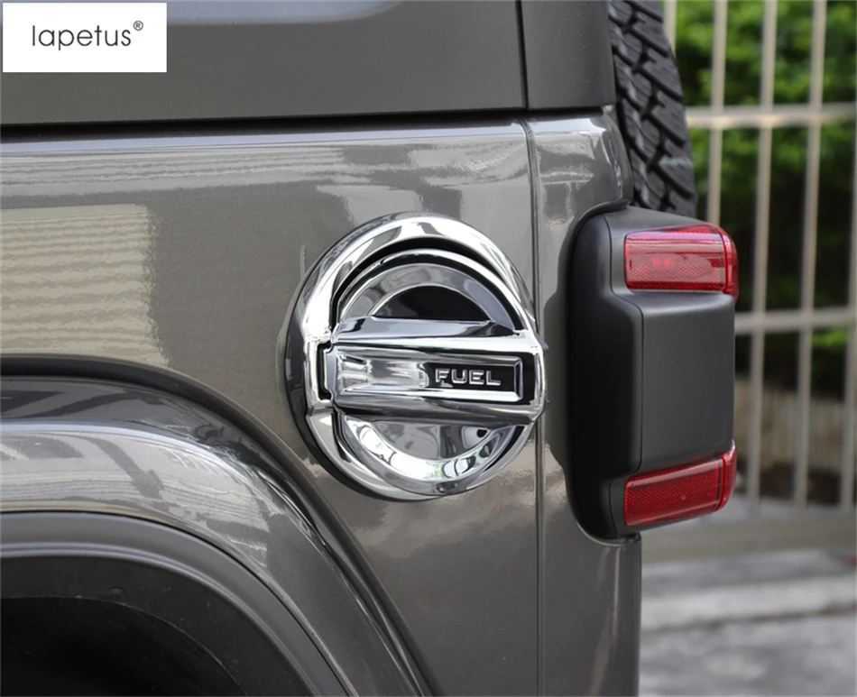 Chrome Car Gas Fuel Tank Cap Cover for Jeep Wrangler JL 2018 Up Car Accessories