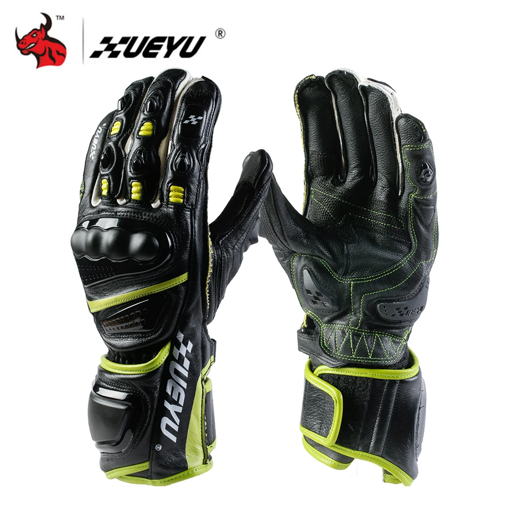 

XUEYU Professional Motorcycle Gloves Genuine Leather Full Finger Moto Luvas Motocross Motorbike Guantes Moto Racing Gloves