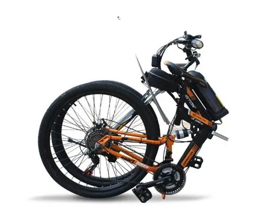 Sale 2018 Foldable electric mountain bike 36V/48V 21 SPEED 14-inch mini  variable speed foldable electric mountain bicycle 3