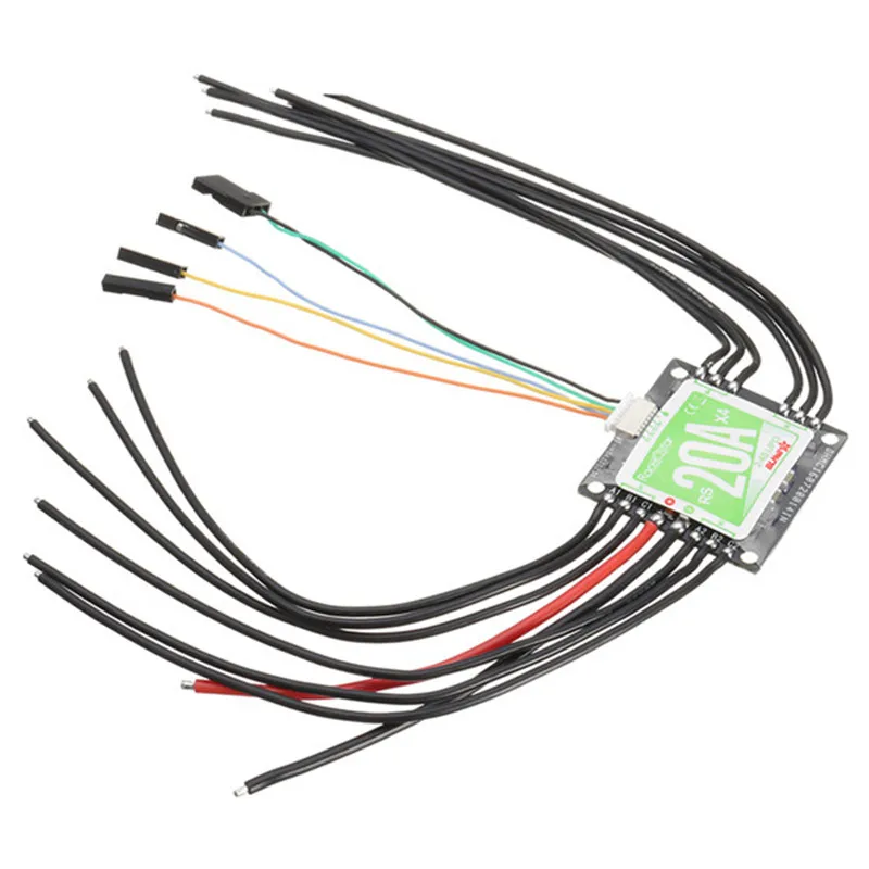 Racerstar RS20Ax4 20A 4 в 1 Blheli_S Opto ESC 2-4S поддержка Oneshot42 Multishot для FPV Racer