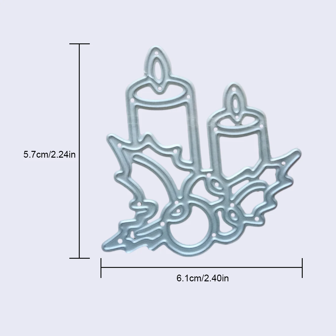 

Metal Cutting Dies Christmas Burning Candle Stencils for DIY Embossing Scrapbook Album Paper Card Craft