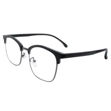 Негабаритные компьютерные очки для мужчин и женщин студенческие черные или Серебристые цвета Browline рамки анти синий луч смартфон очки для чтения