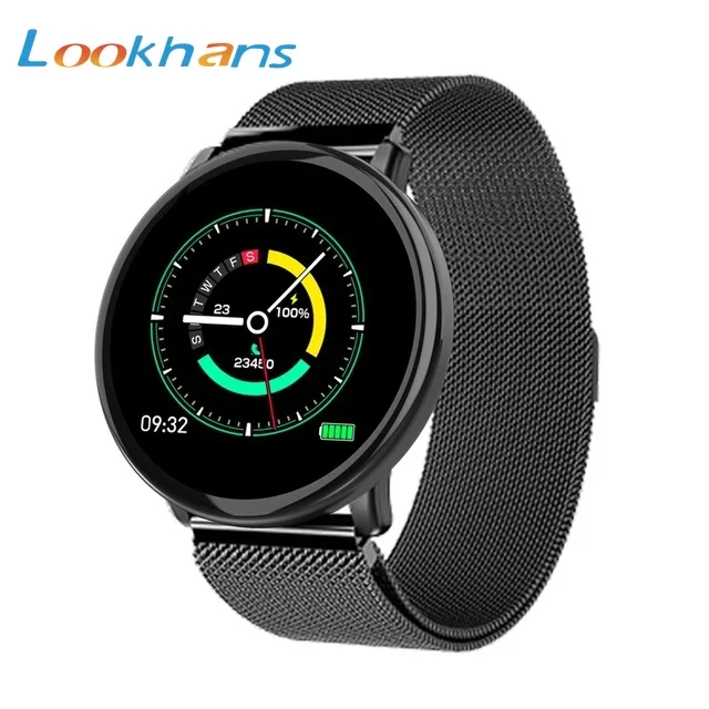 

Lookhans M31 Full Screen Touch Smart Watch Heart Rate Blood Pressure Monitor Weather Fitness Tracker Bracelet Men Smartwatch