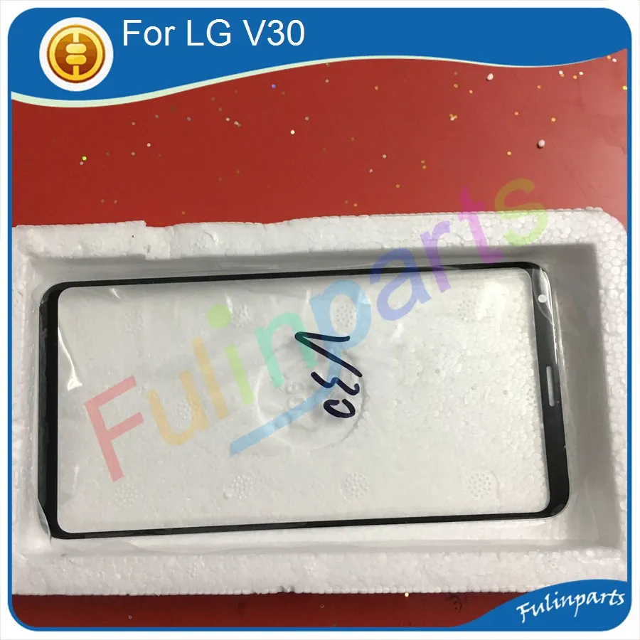 Черный для LG V30 H930 H931 H932 Переднее стекло сенсорный экран Топ Объектив ЖК сменная