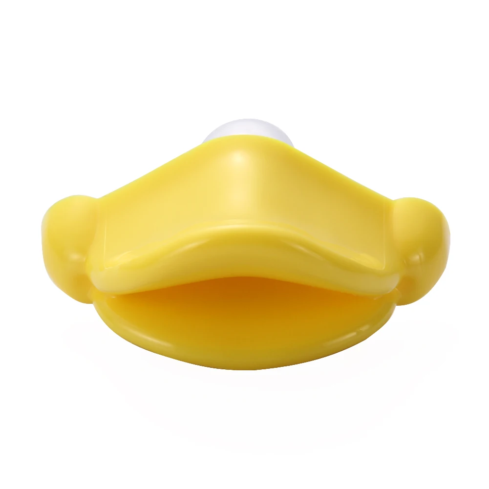 

1 Pcs Baby Pacifiers Nipple Funny Food-grade Silicone, ABS, PP Infant Pacifier Yellow Duck Mouth Big Lips Baby Pacifiers