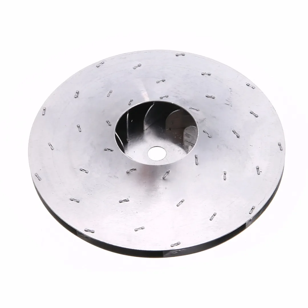 1pc Aluminum Silver Vacuum Cleaner Motor Fan Blade 8mm Hole Wind Wheel Impeller Part Diameter 112mm