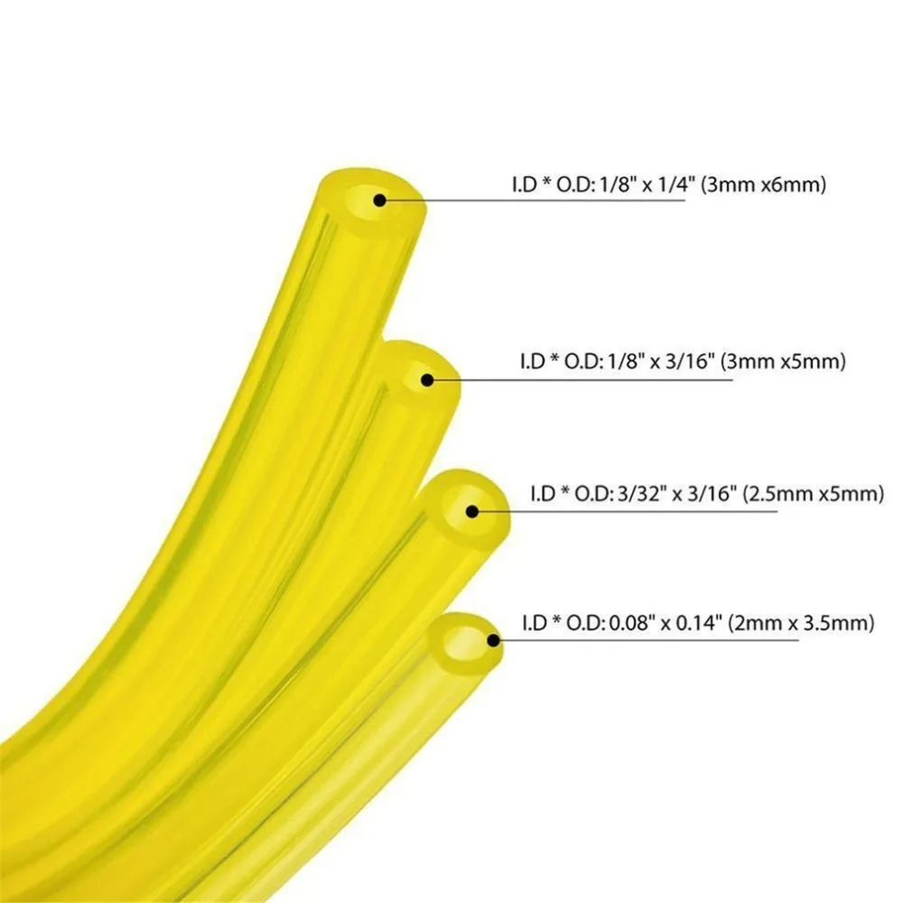 Новинка, 4 шт., 1,8 м, шланг для подачи топлива, смазочный шланг, трубка для бензопилы, бензопилы, комплект для замены, бензиновый газовый шланг
