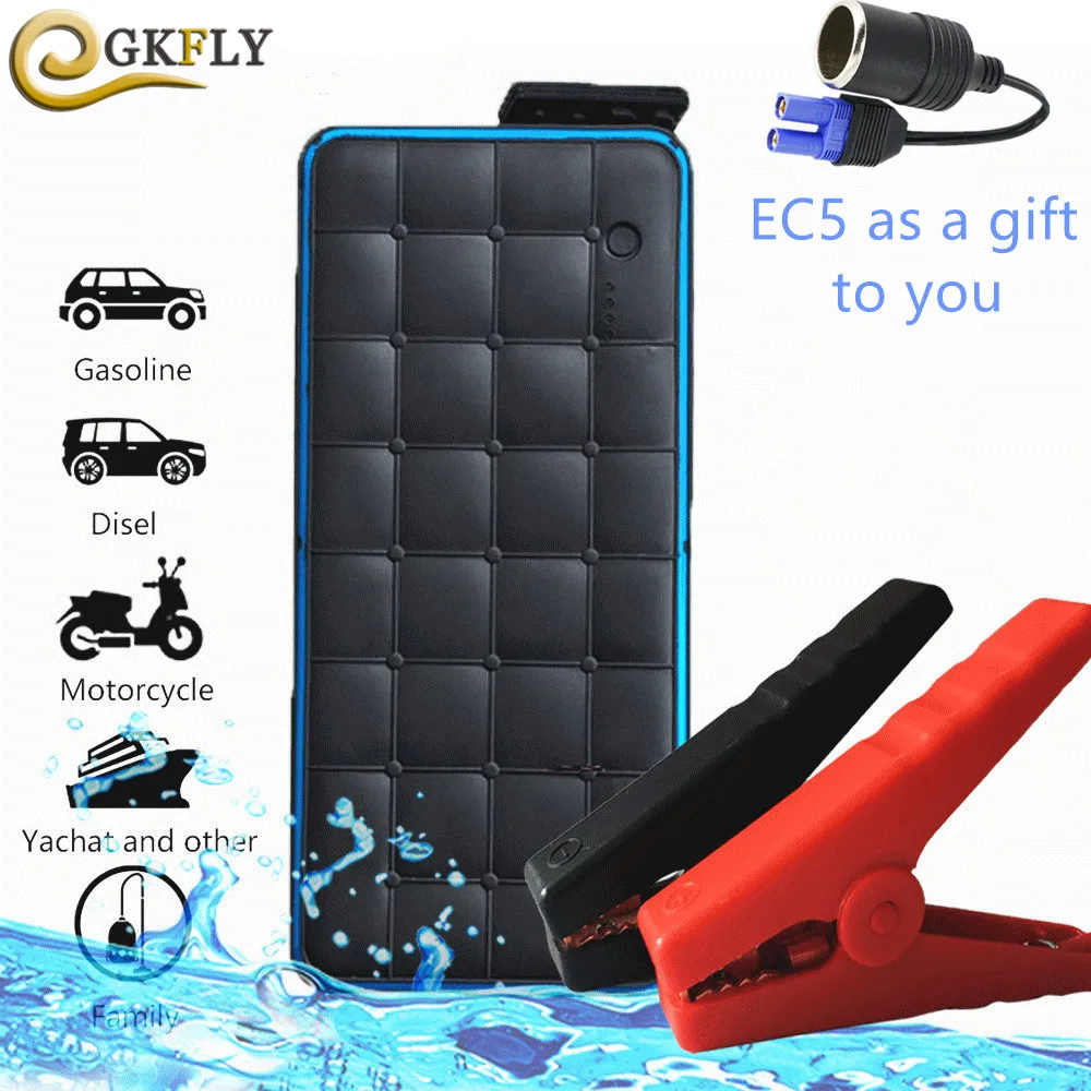 High IP65 Waterproof 1000A 12V Car Jump Starter Portable Power Bank Petrol 8.0L Diesel 6.0L Car Battery Booster Starting Device
