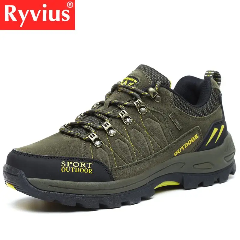 Ryvius الإدراج الخريف والشتاء كبيرة حجم زوجين أحذية الرجال في الهواء الطلق عدم الانزلاق تنفس المشي الصيد السياحة المشي أحذية Ryvius الإدراج الخريف والشتاء كبيرة حجم زوجين أحذية الرجال في الهواء الطلق عدم الانزلاق تنفس المشي الصيد السياحة المشي أحذية