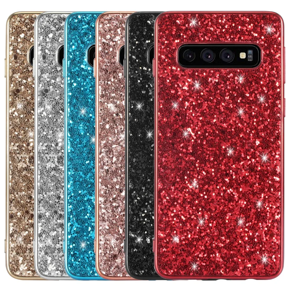 

Case for Samsung s10 Case Bling Glitter Sequins Cover for samsung galaxy s10e Cover S10 S10e for galaxy A6s 2018