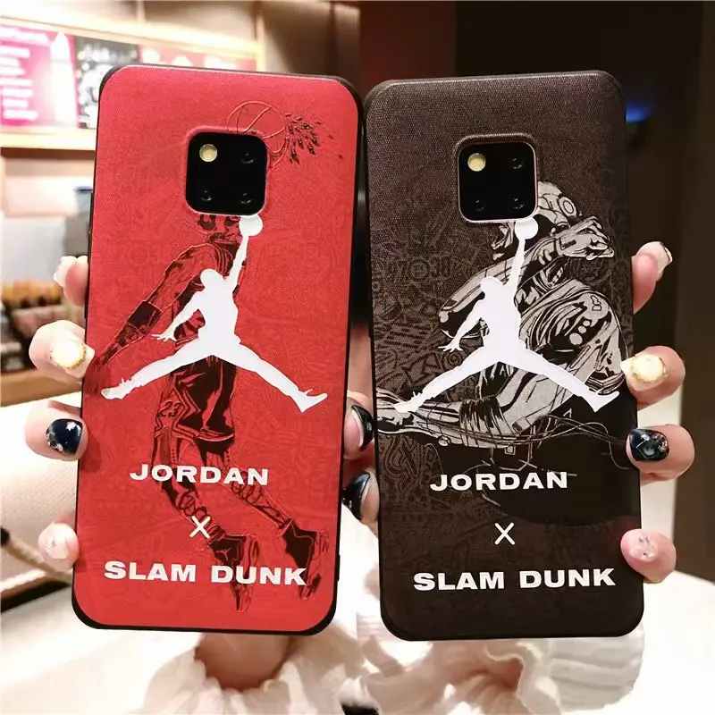 

Luxury Case Matte Soft TPU Silicone Cover For Samsung S9 Note 8 Jordan Phone Case For Samsung S8 S9 Plus Samsung J6 A6 A8 2018