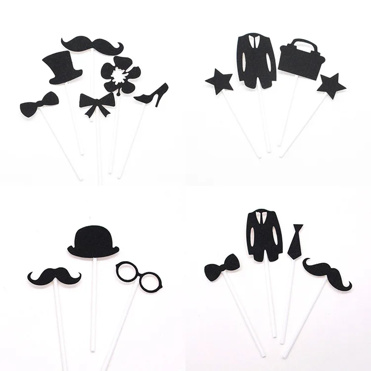 

Cross-Border Hot Beard Happy Birthday Cake cha pai Father's Day Men's Happy Birthday Plug-in Decoration