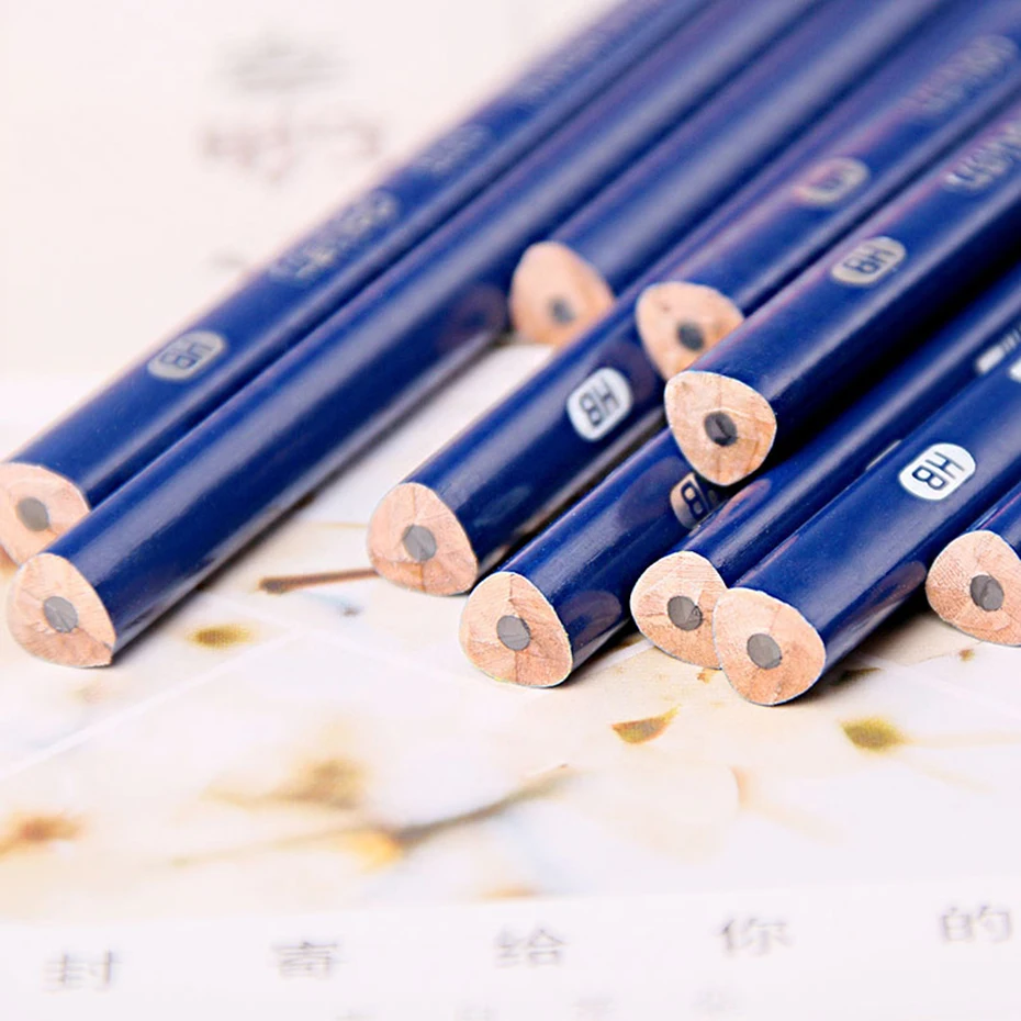 Lápis de Madeira Lápis para Estudante de Desenho Desenho e Escrita Deli 12 Pçs e lote Levar Lápis hb Madeira Suprimentos Stationery Office & School e Escrita 7 Lápis padrão