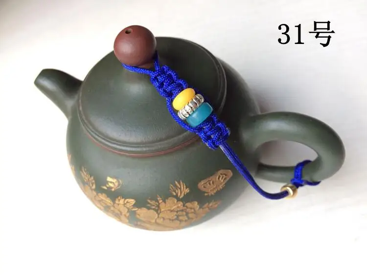 Горшок Сделай Сам крышкой веревка чайная церемония фиолетовая Крышка чайника чашка - Цвет: 14