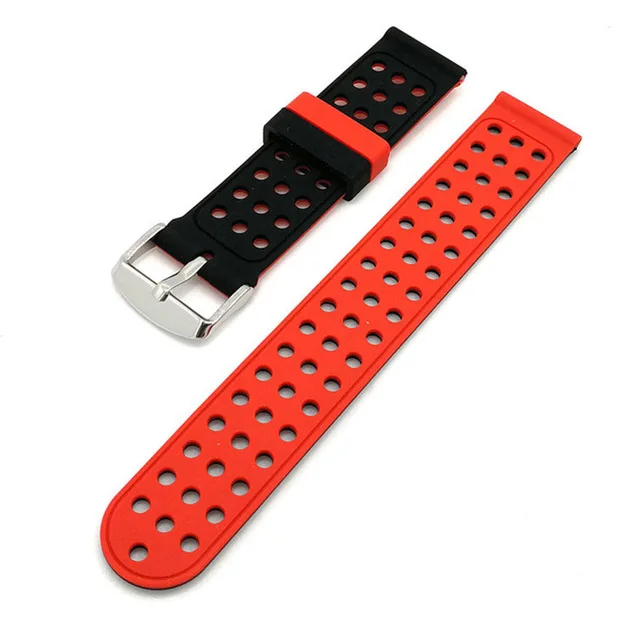 

22mm silicone Band Strap For Samsung Gear sport S2 S3 Frontier amazfit Bip Lite Huawei Watch 24mm Universal