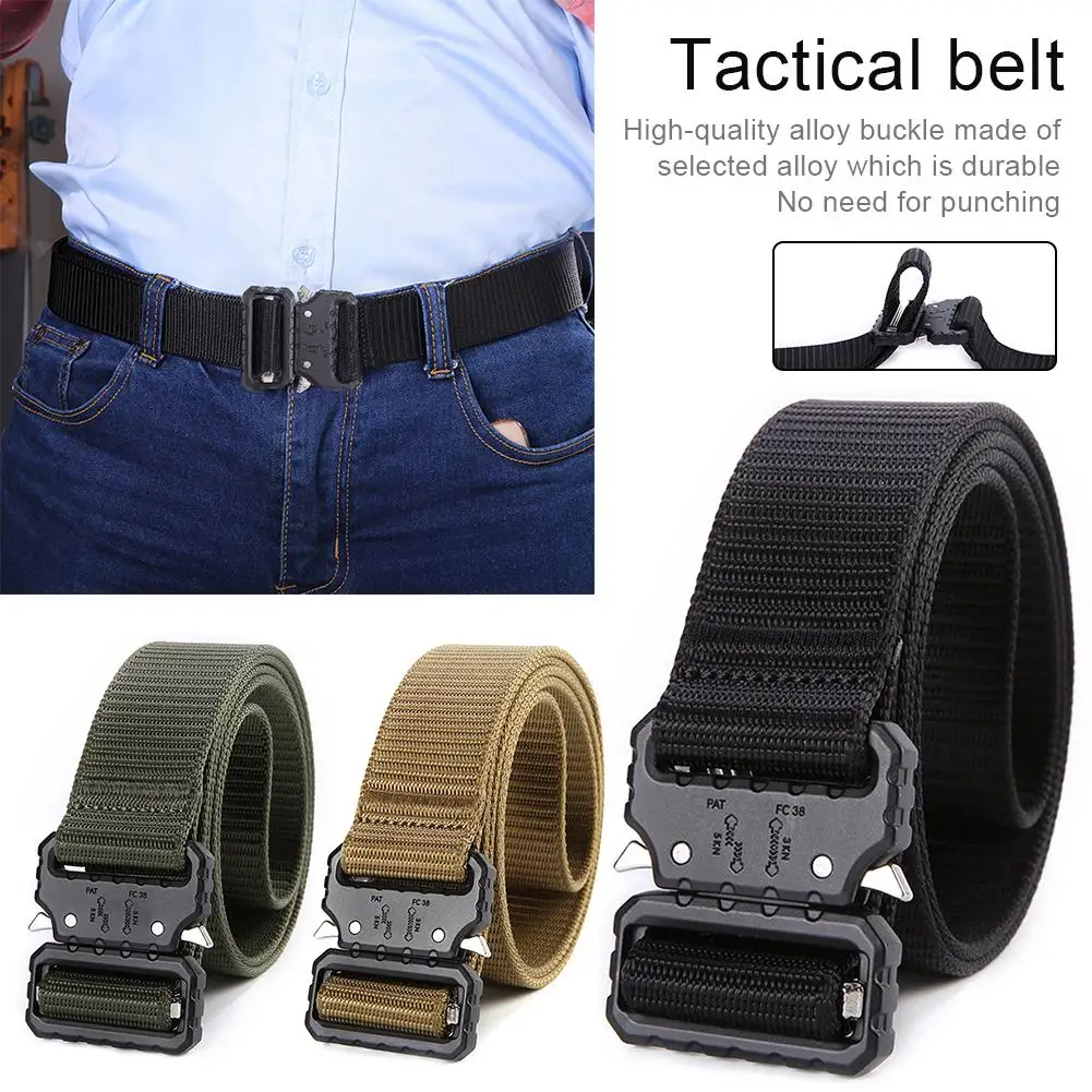 Армейский ремень Открытый тактический нейлоновый ремень высокого качества охотничий активный ремень военный металлический Пряжка ремень для мужских джинсов подарки для мужчин