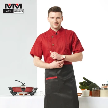 

New Arrival Chef Uniform Large Cook Jacket Barber Catering Food Service Unisex Work Clothes Wholesale Custom Uniforme Camarero