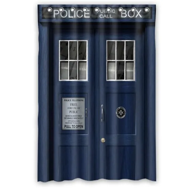 Custom Doctor Who tardis The Doctor Shower Curtain High Quality