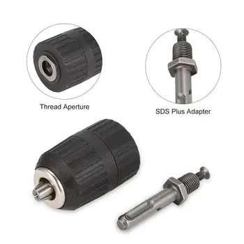 

2.0-13mm Keyless Iron Drill Chunck 1/2" 20UNF and SDS Plus Adapter Connecting Rod For Electric Drills Rotary Manchine Tools