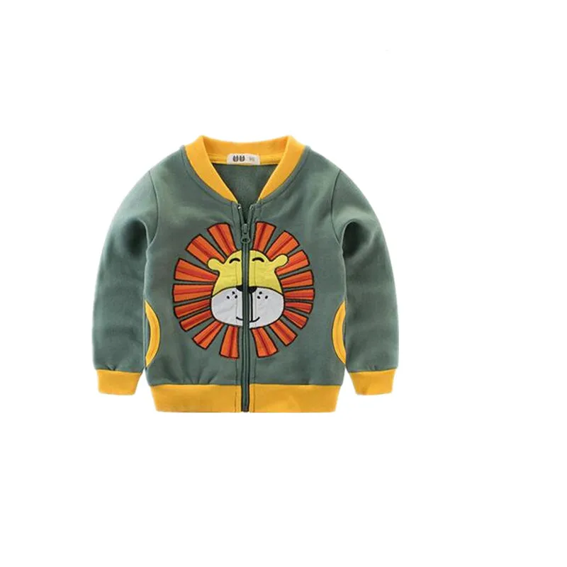 

AJLONGER Spring Jacket Boys Kids Outerwear Cute Windbreaker Coats Fashion Print Canvas Baby Children Clothing