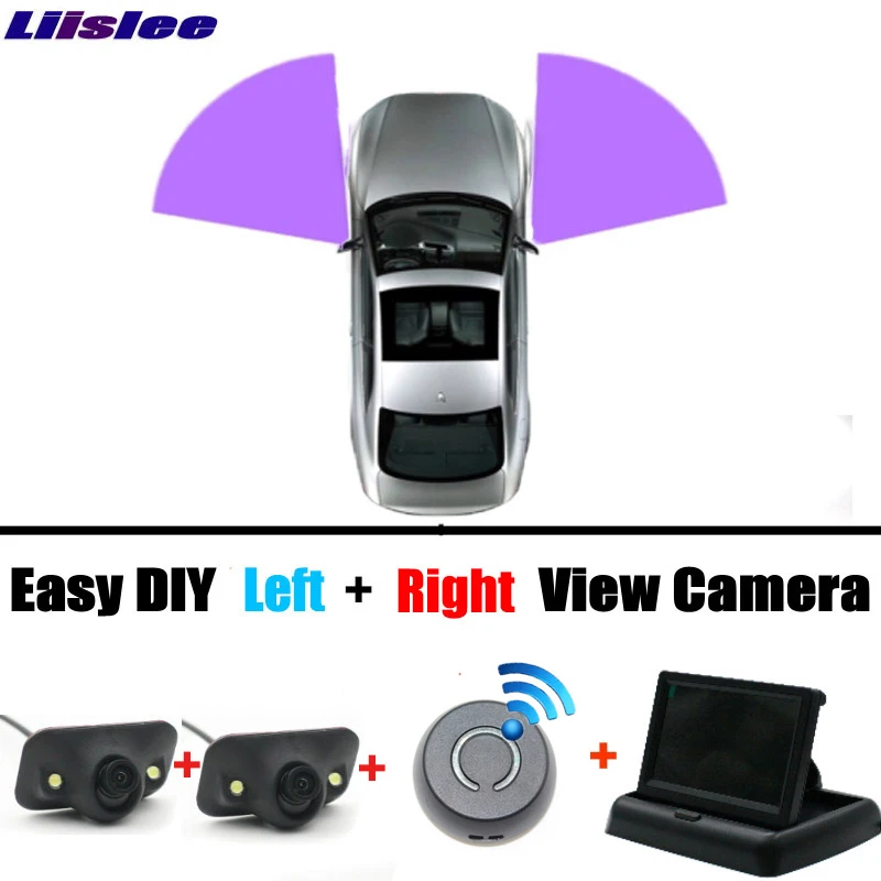 Left & Right All Car Camera Cigarette Power Variable Channel Blind Spots Invisible Areas Copilot Camera Monitor Parking System (1)