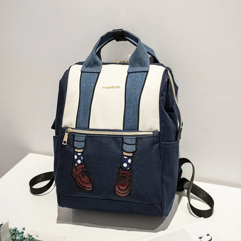 

Girl Legs Cute Large Capacity Student Computer Bag Oxford Teenage Girl Travel School Backpacks Mochila Negra Mujer