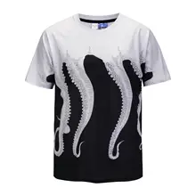 2018 The tide of New Countries in summerT The foot of the Male Kuso Octopus3D Printed short sleeved shirts on the streets