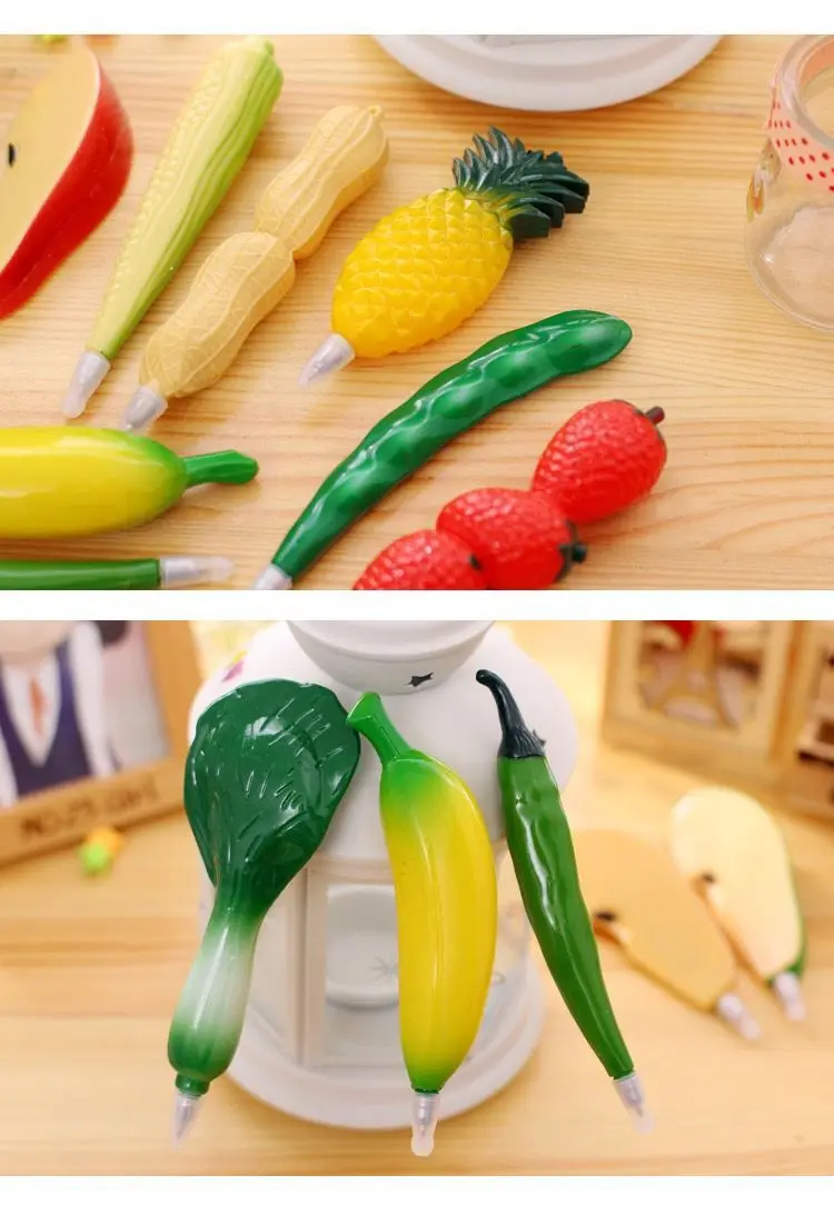 Забавная новинка дизайн шариковая ручка растительная форма фруктов детская игрушка подарок Рисование игрушки
