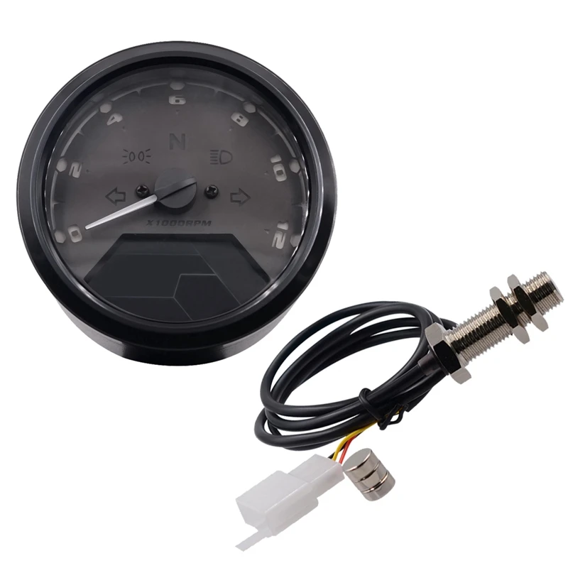

Motorcycle LCD Digital Odometer meter Tachometer Gauge LED Instrument