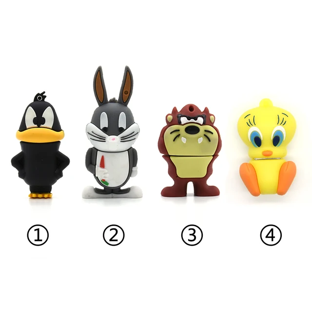 Best Offers USB stick usb 128GB 2.0 real capacity Ducks and rabbits USB flash drive pen drive 4g 8g 16g 32g 64g memory Stick Pendrive U Disk