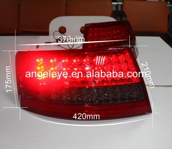 2003-2008 год для Audi для A6L LED фонарь задний фонарь красные, черные Цвет WH
