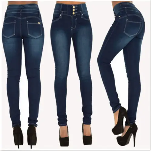 Hot Sell Women Sexy Slim Skinny Jeans Denim Distressed
