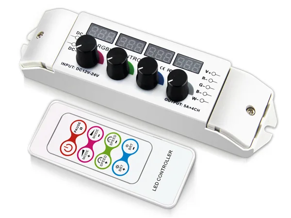 

BC-354;Multi-function LED RGBW Controller;DC12-24V input;5A*4CH output