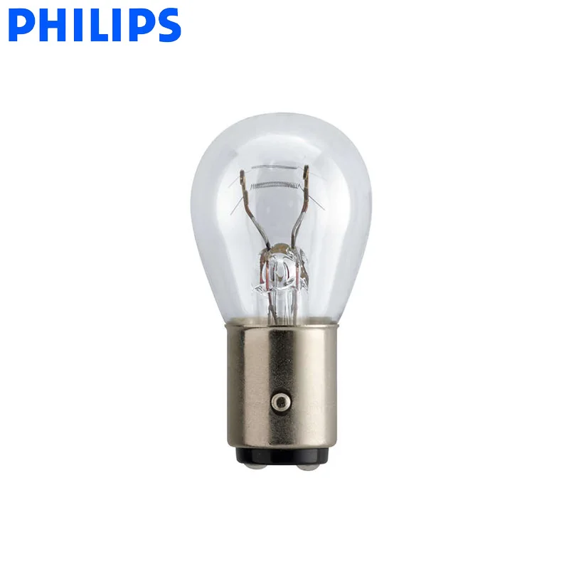 10 шт. Philips P21/5 Вт S25 12V 21/5 Вт BAY15d Стандартный указатель поворота светильник позиции светильник парковочный противотуманный фонарь светильник 12499CP