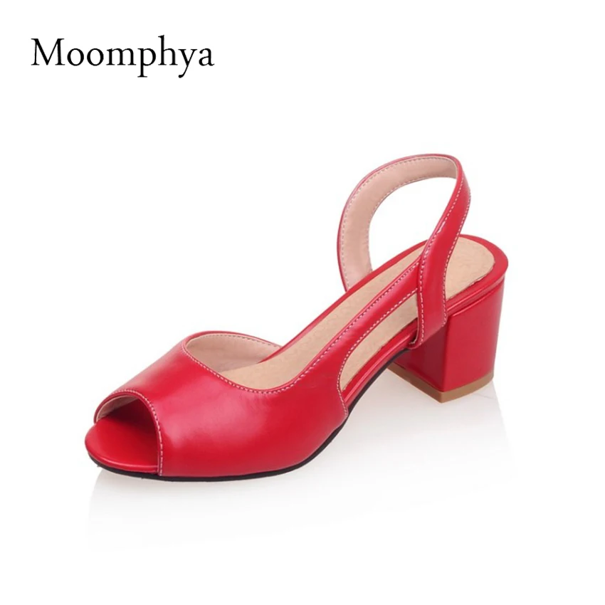 open toe square heels