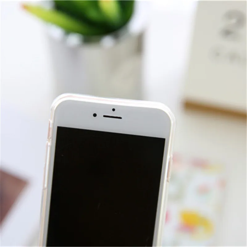 Силиконовый чехол для Iphone 5 6S 7 7Plus 6 6Plus рельефный цветной защитный с рисунком|case for